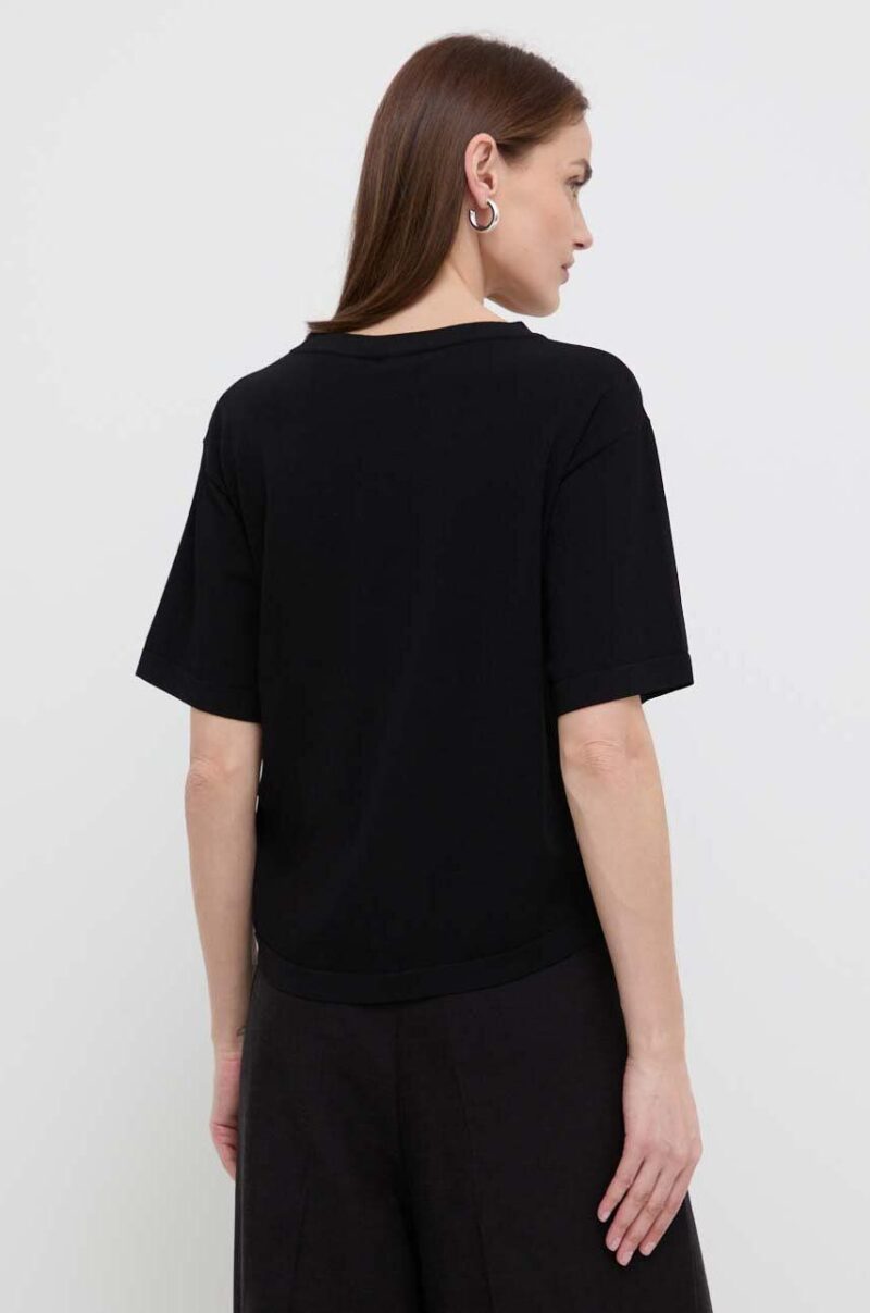 Max Mara Leisure tricou culoarea negru 2416360000000 preţ