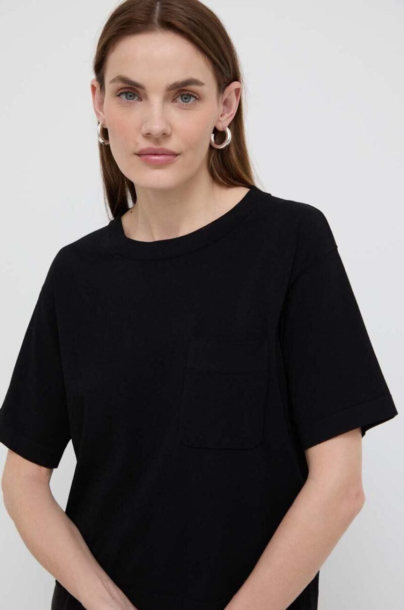 Max Mara Leisure tricou culoarea negru 2416360000000