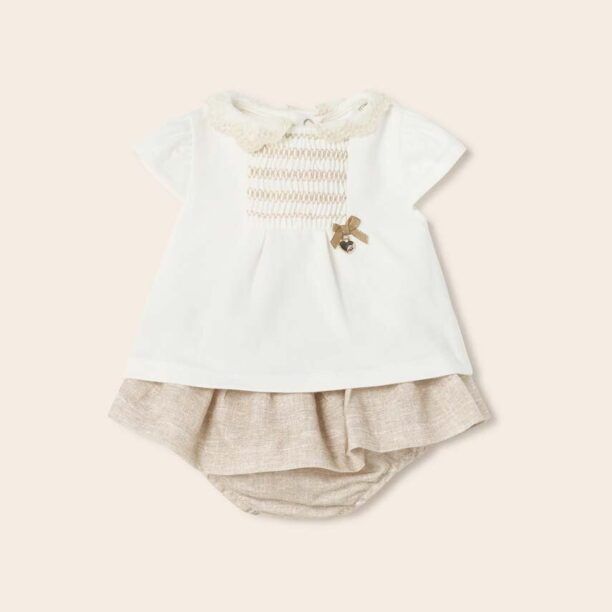 Mayoral Newborn compleu bebe culoarea bej