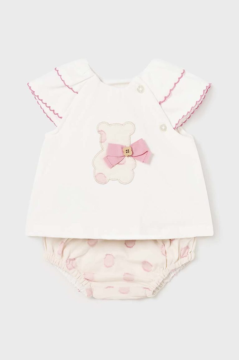 Mayoral Newborn compleu bebe culoarea galben