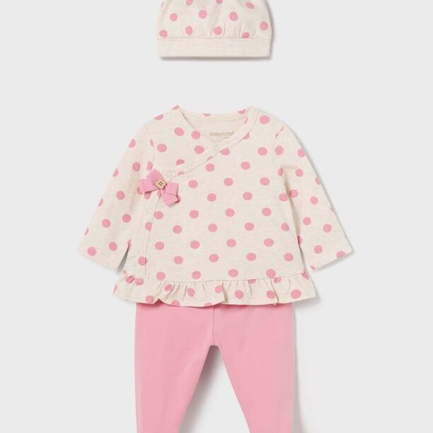 Mayoral Newborn compleu bebe culoarea roz