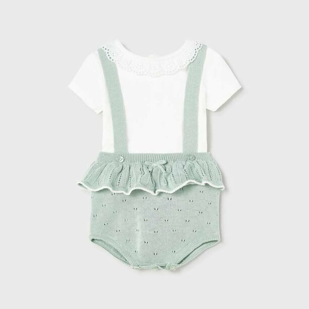 Mayoral Newborn compleu bebe culoarea verde