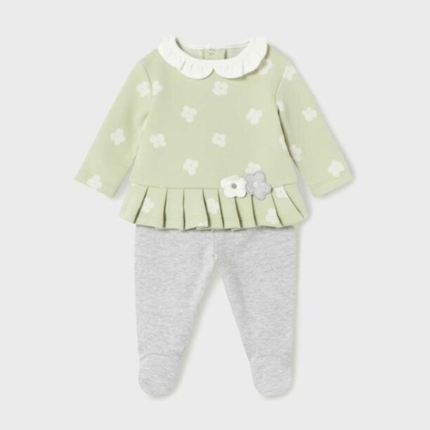 Mayoral Newborn compleu bebe culoarea verde