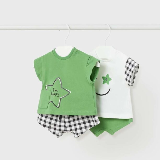 Mayoral Newborn compleu bebe culoarea verde