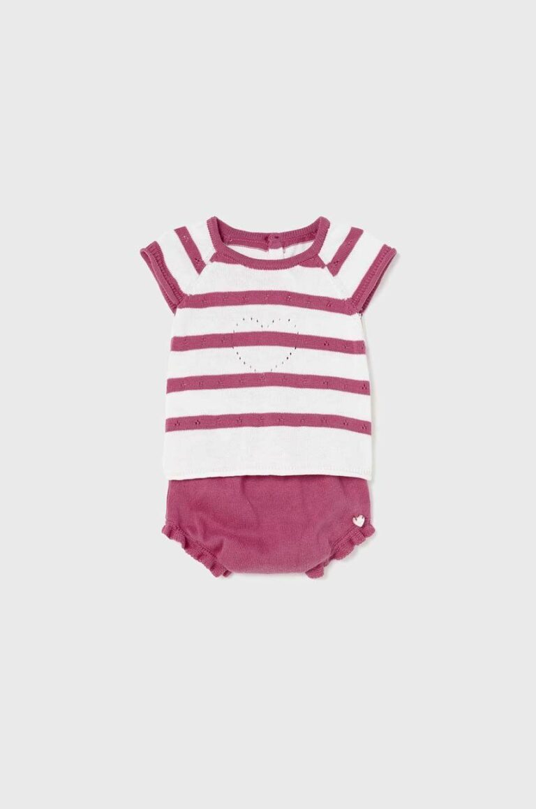 Mayoral Newborn compleu bebe culoarea violet