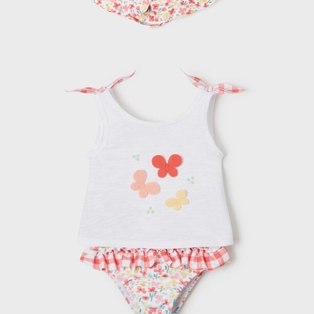 Mayoral Newborn costum de baie copii culoarea roz