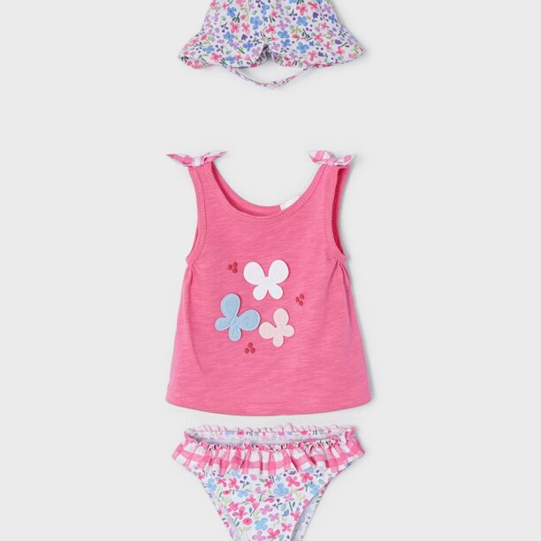 Mayoral Newborn costum de baie copii culoarea roz