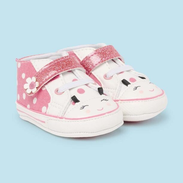 Mayoral Newborn pantofi pentru bebelusi culoarea roz