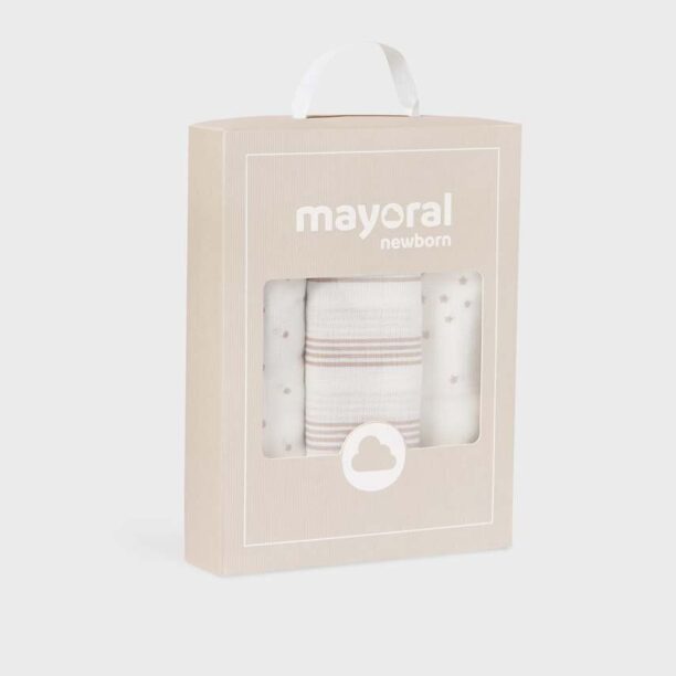 Mayoral Newborn scutec 3-pack preţ