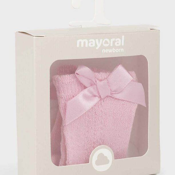 Mayoral Newborn sosete bebe culoarea roz preţ