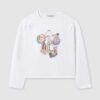 Mayoral longsleeve din bumbac pentru copii culoarea alb