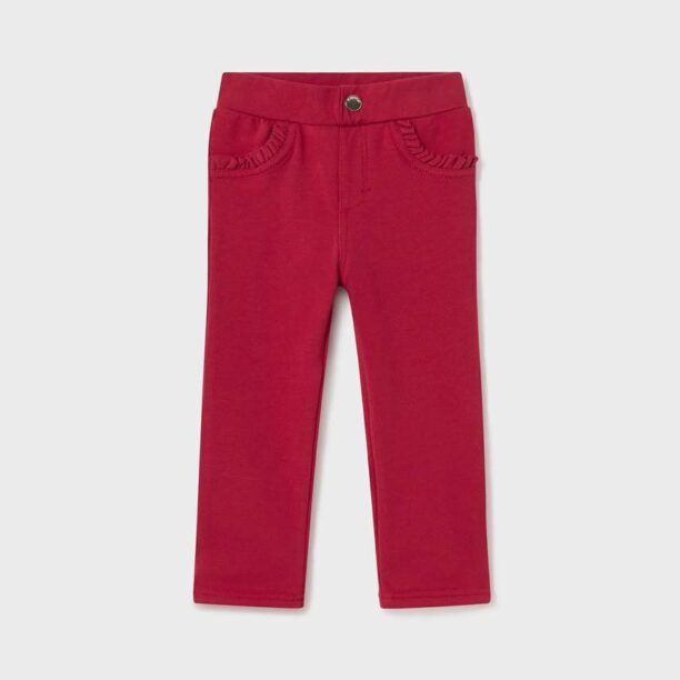 Mayoral pantaloni bebe culoarea rosu