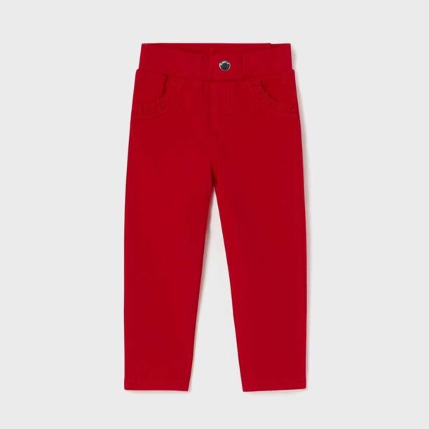 Mayoral pantaloni bebe culoarea rosu