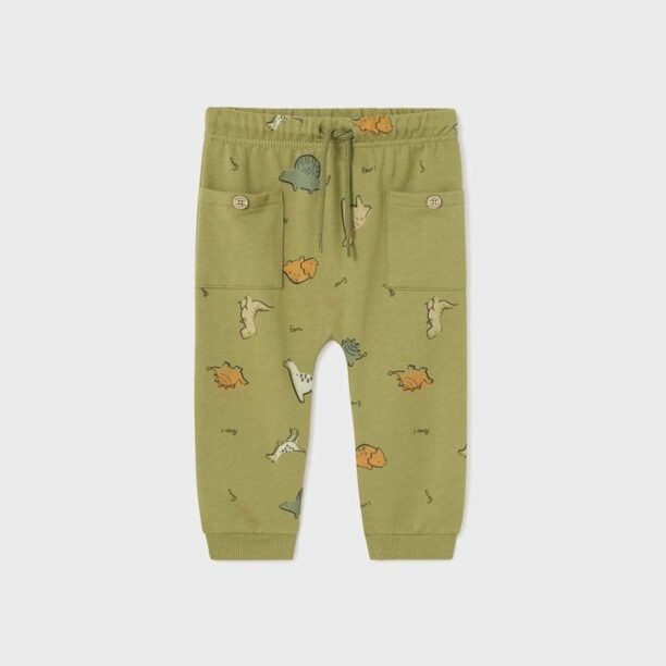 Mayoral pantaloni bebe culoarea verde