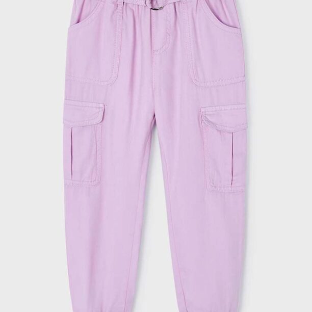 Mayoral pantaloni copii culoarea violet