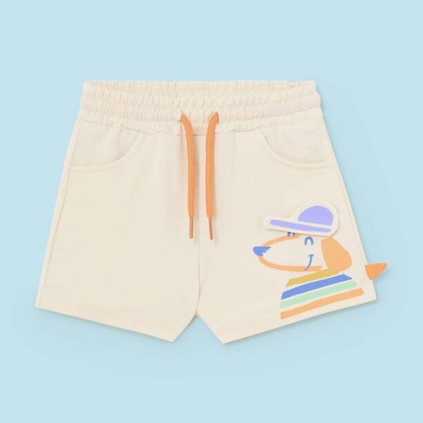 Mayoral pantaloni scurti bebe culoarea bej