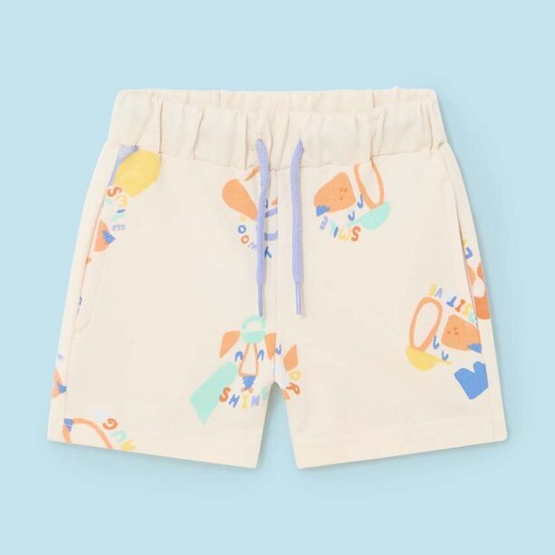 Mayoral pantaloni scurti bebe culoarea bej