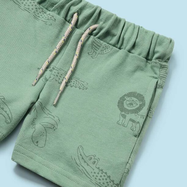 Mayoral pantaloni scurti bebe culoarea verde preţ