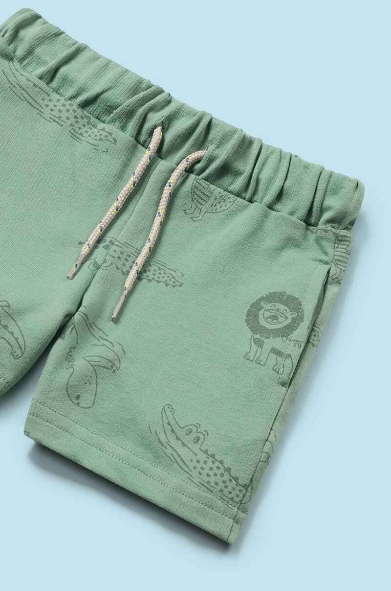 Mayoral pantaloni scurti bebe culoarea verde preţ