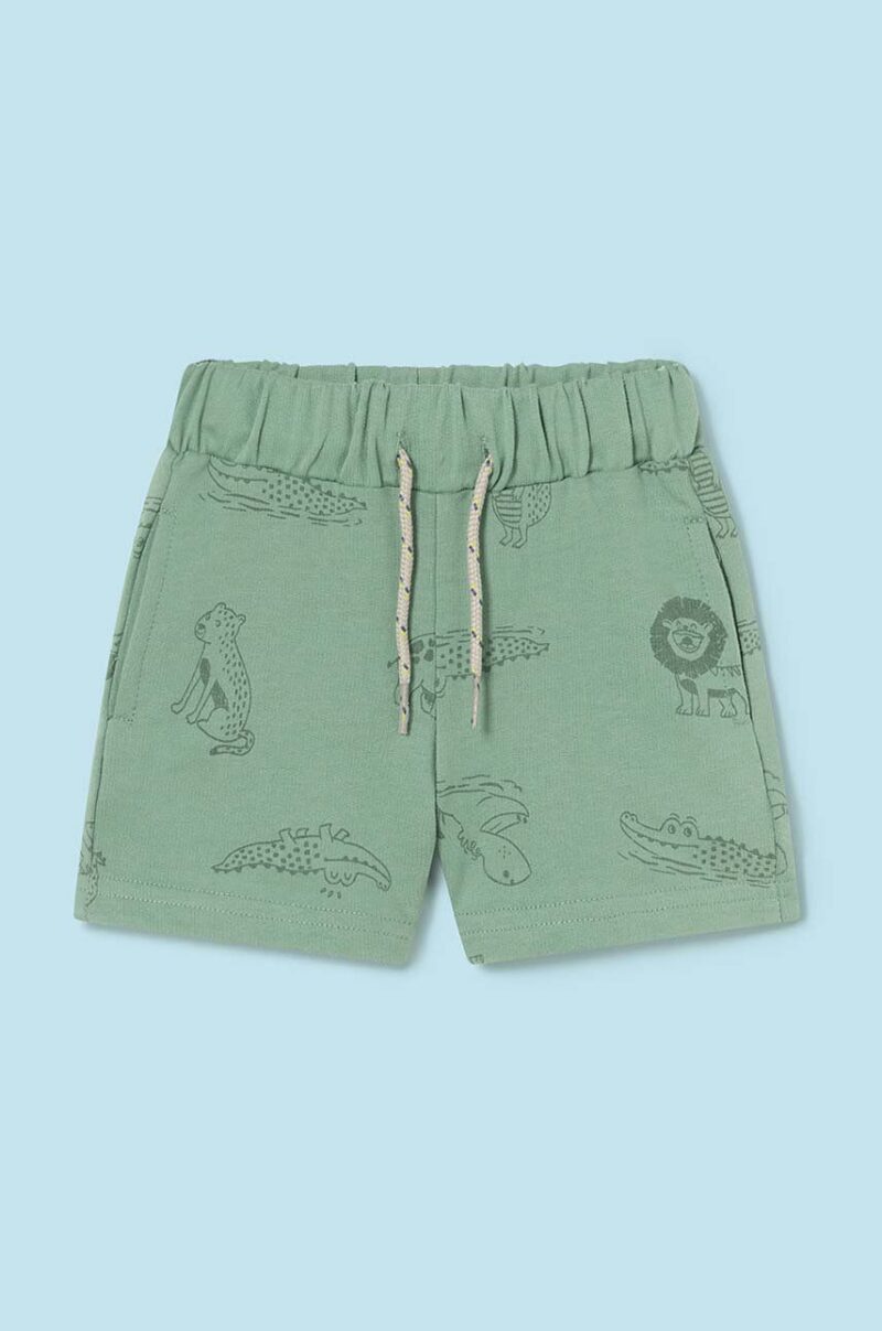 Mayoral pantaloni scurti bebe culoarea verde