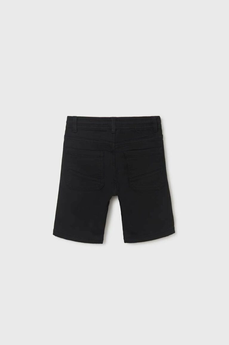 Mayoral pantaloni scurti copii culoarea negru preţ