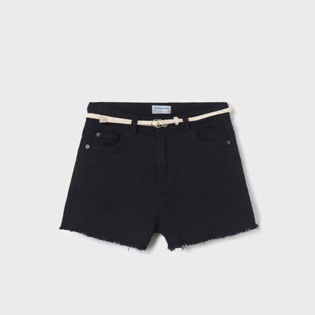 Mayoral pantaloni scurti copii culoarea negru