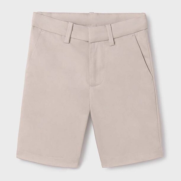 Mayoral pantaloni scurti copii slim culoarea bej