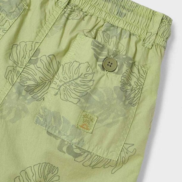 Mayoral pantaloni scurti din denim pentru copii culoarea verde preţ