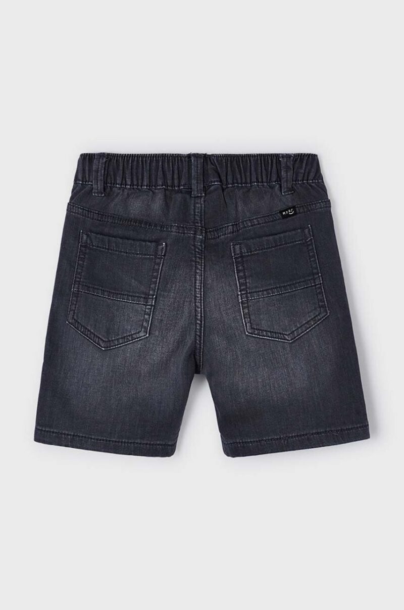 Mayoral pantaloni scurti din denim pentru copii soft denim jogger culoarea gri preţ