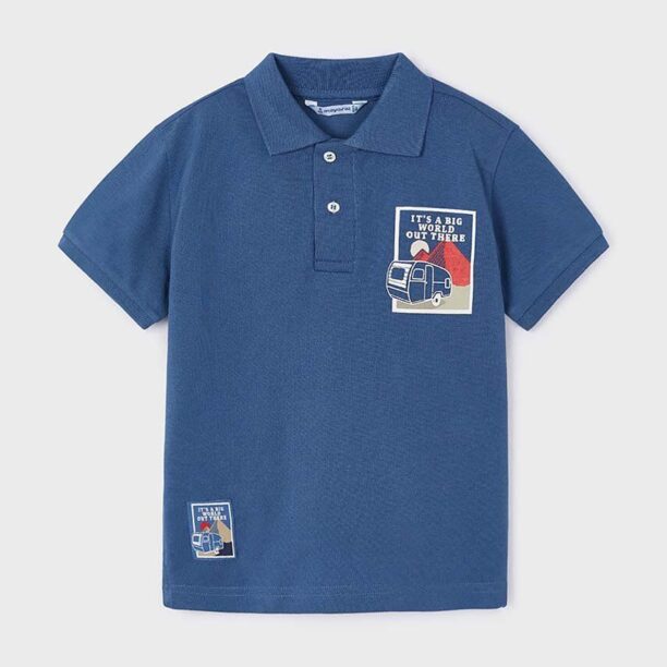 Mayoral tricou polo copii cu imprimeu