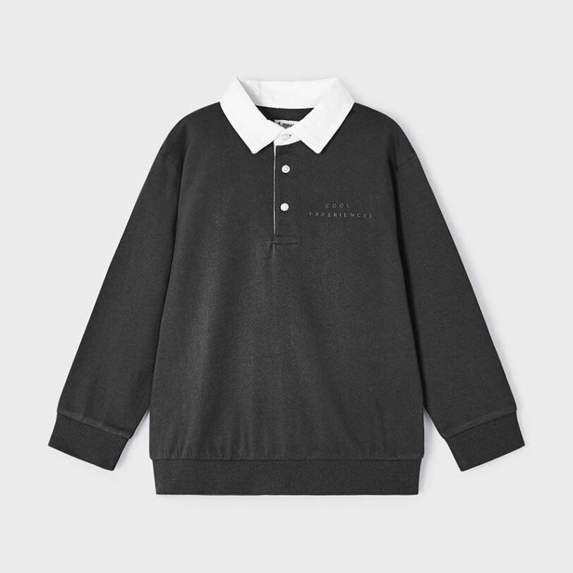 Mayoral tricou polo copii culoarea gri