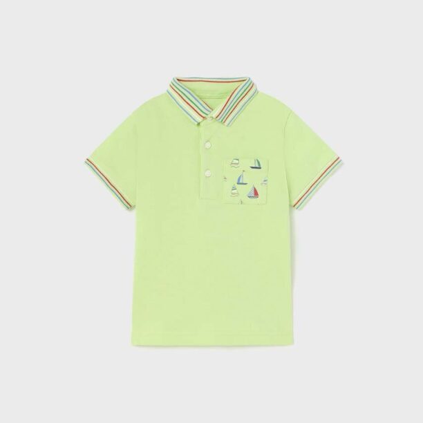 Mayoral tricou polo copii culoarea verde