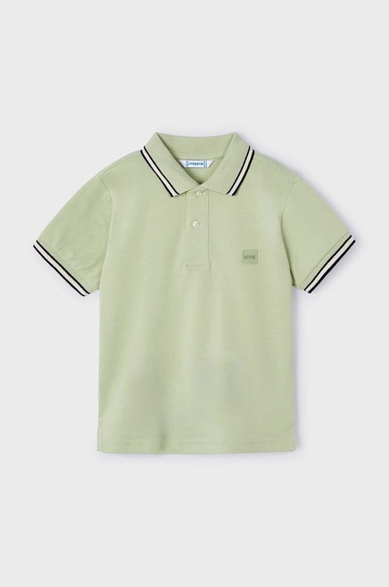 Mayoral tricou polo copii culoarea verde