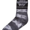 Merchcode Șosete 'Green Day Tie Die'  gri / negru / alb