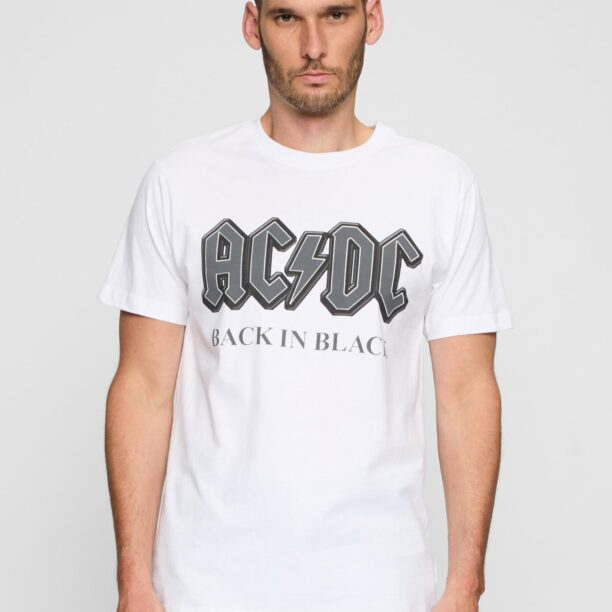 Merchcode Tricou 'ACDC Back In Black'  gri închis / negru / alb preţ