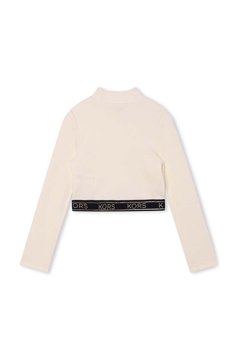 Michael Kors longsleeve copii culoarea bej preţ