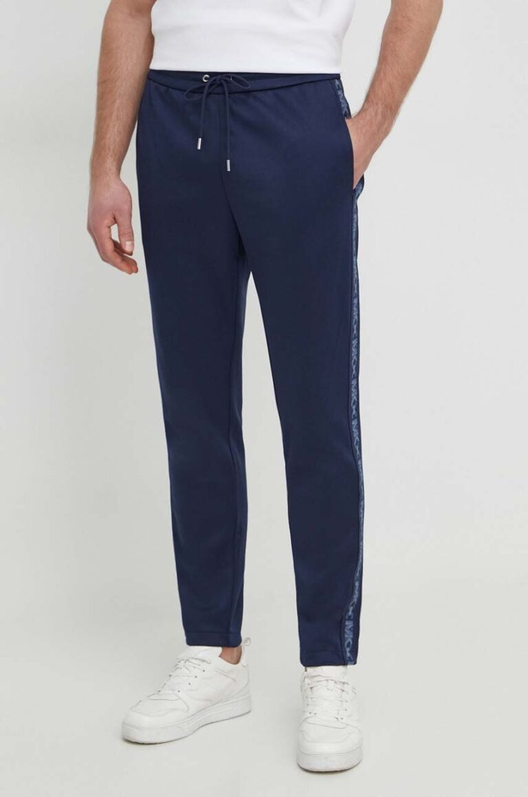 Michael Kors pantaloni de trening culoarea albastru marin