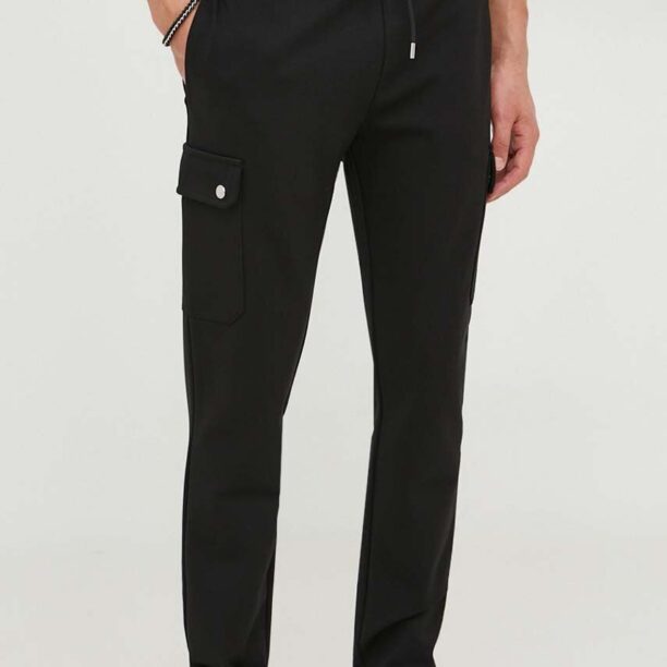 Michael Kors pantaloni din lana culoarea negru