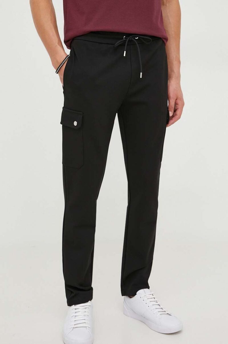 Michael Kors pantaloni din lana culoarea negru