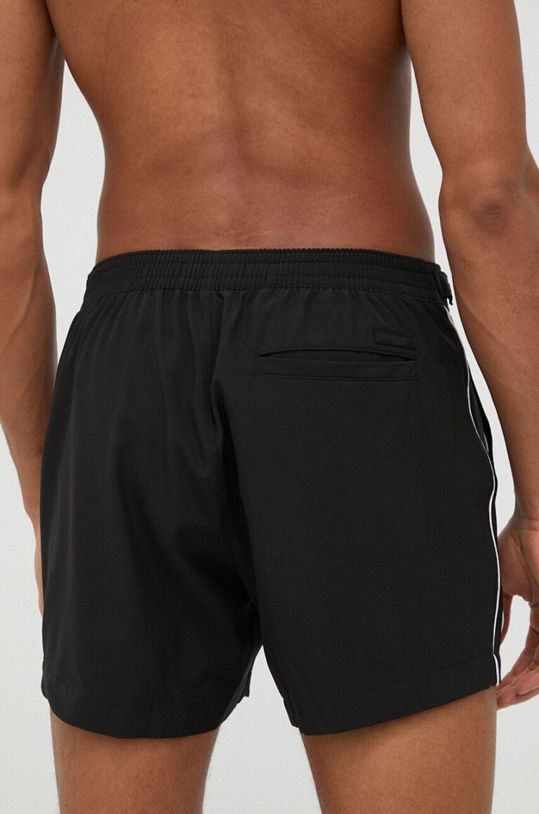 Michael Kors pantaloni scurti de baie culoarea negru preţ