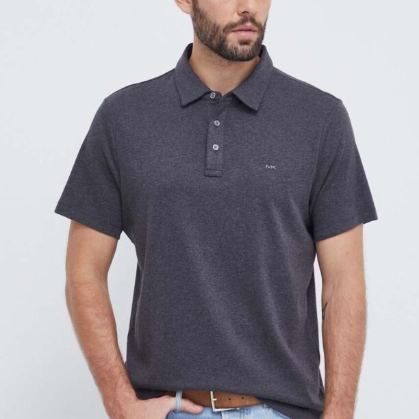 Michael Kors polo de bumbac culoarea gri