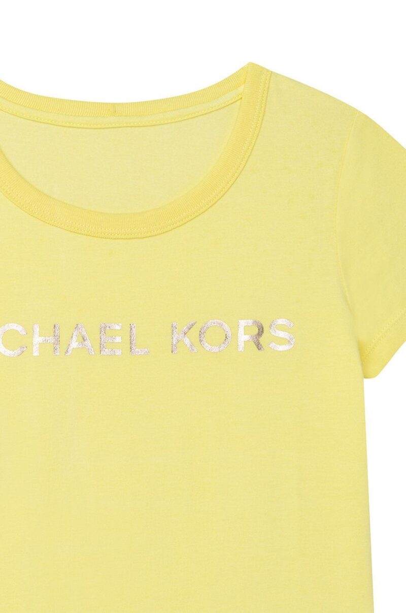 Michael Kors tricou de bumbac pentru copii culoarea galben preţ