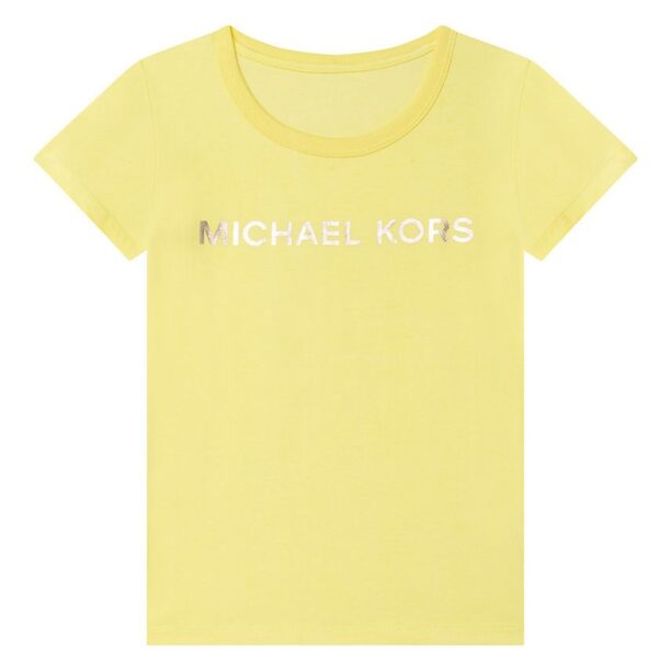 Michael Kors tricou de bumbac pentru copii culoarea galben