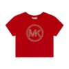 Michael Kors tricou de bumbac pentru copii culoarea rosu