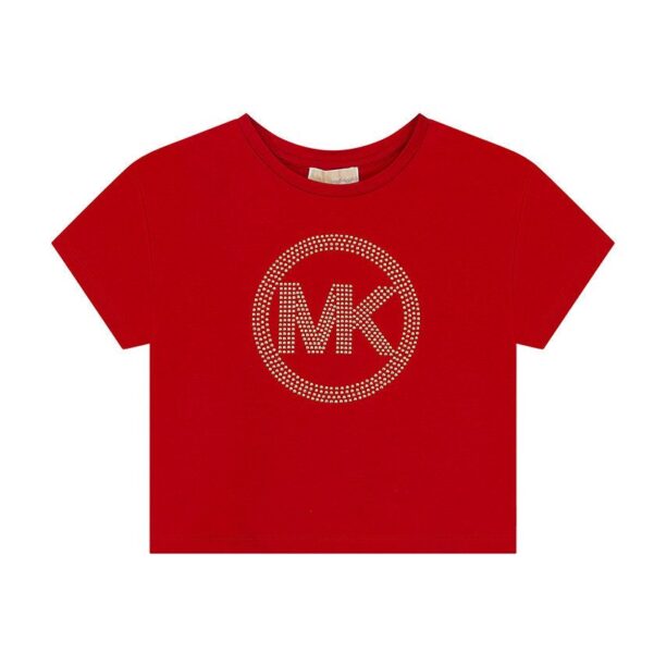 Michael Kors tricou de bumbac pentru copii culoarea rosu