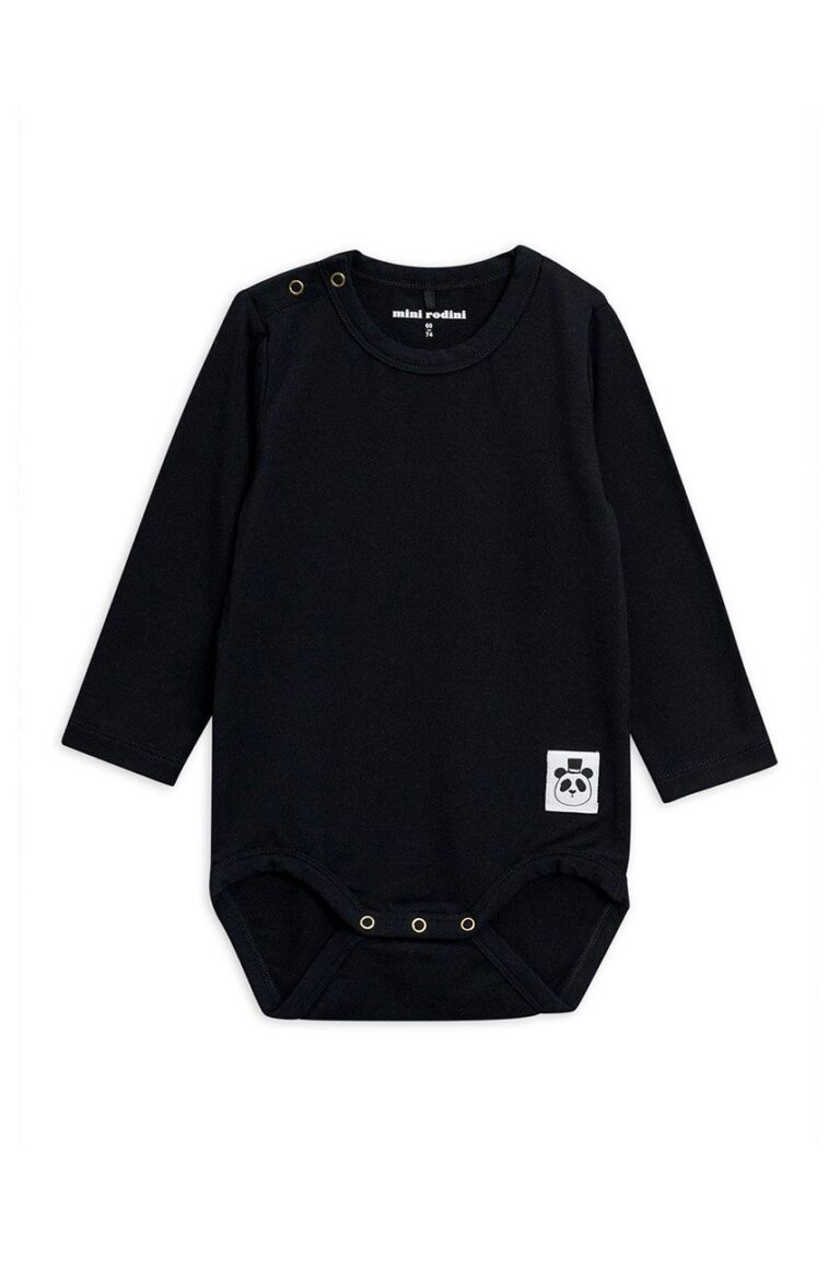 Mini Rodini body bebe culoarea negru