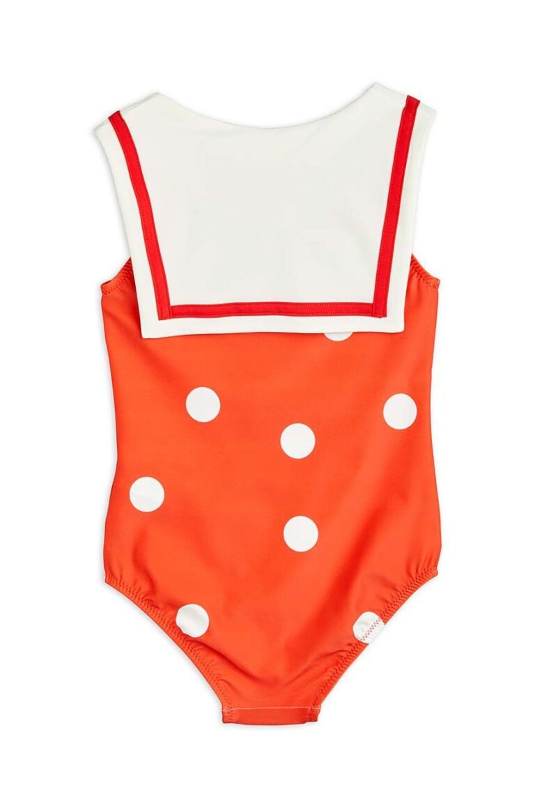 Mini Rodini costum de baie dintr-o bucată pentru copii culoarea rosu preţ