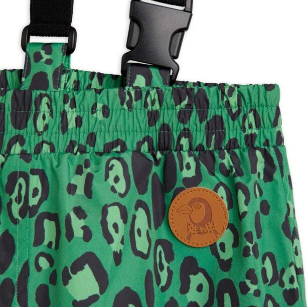 Mini Rodini pantaloni copii culoarea verde preţ