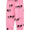 Mini Rodini pantaloni de trening din bumbac pentru copii culoarea roz