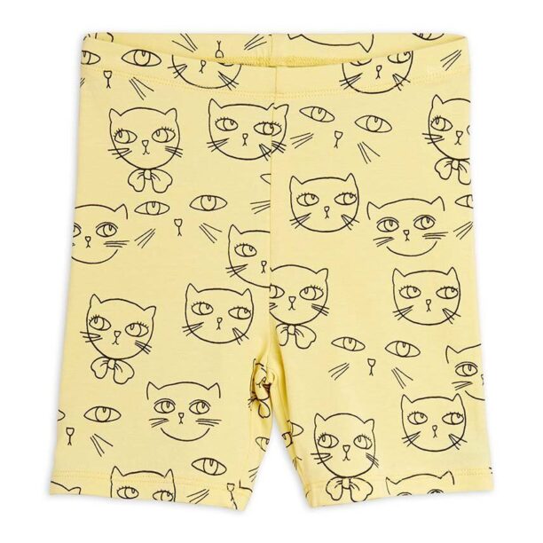 Mini Rodini pantaloni scurți copii Cathlethes culoarea galben